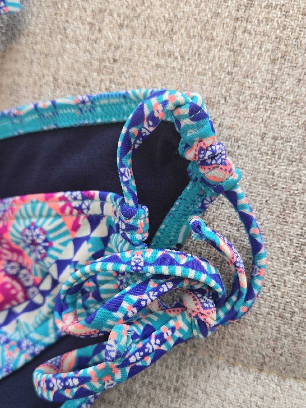 Athleta Turquoise Patterned Two-Piece Bikini - Picture 4 of 14